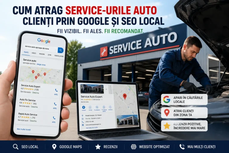 Cum atrag service-urile auto clienți prin Google și SEO local